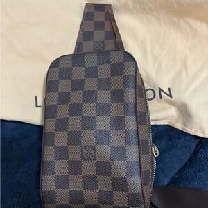 Louis Vuitton Brown Checkered Belt Bag